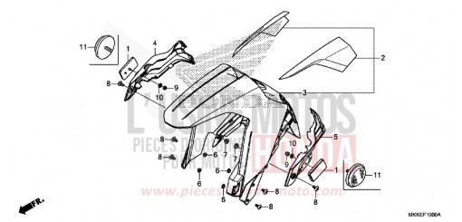 FRONT FENDER CRF1000DK de 2019